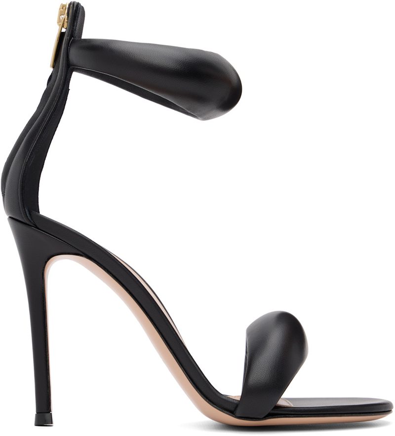 Black Bijoux Heeled Sandals 262090F125024