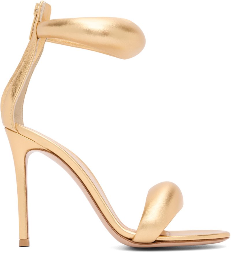 Gold Bijoux Heeled Sandals 262090F125021