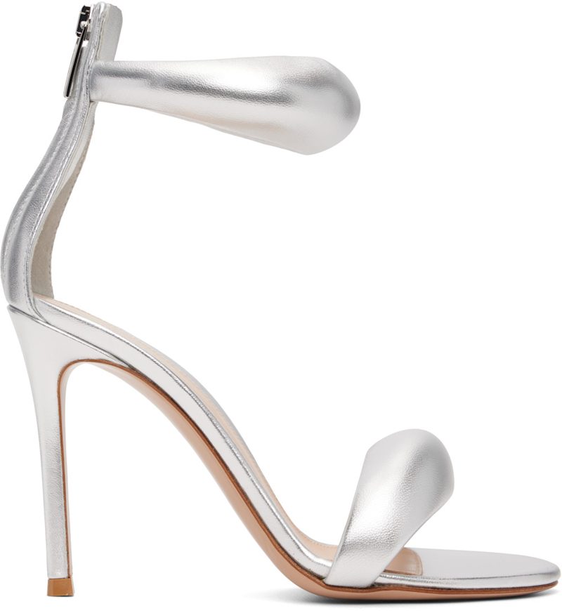 Silver Bijoux Heeled Sandals 262090F125022