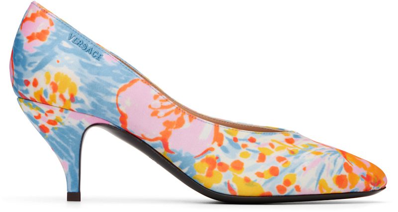 Multicolor Tina Printed Duchesse 65 Heels 262404F122003