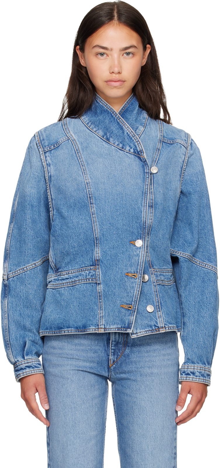 Blue Dolie Denim Jacket 262600F060001
