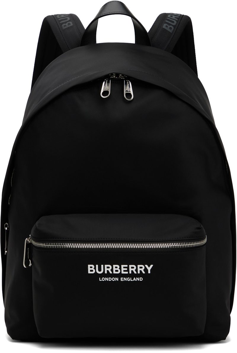 Black Nylon Backpack 252376M166001