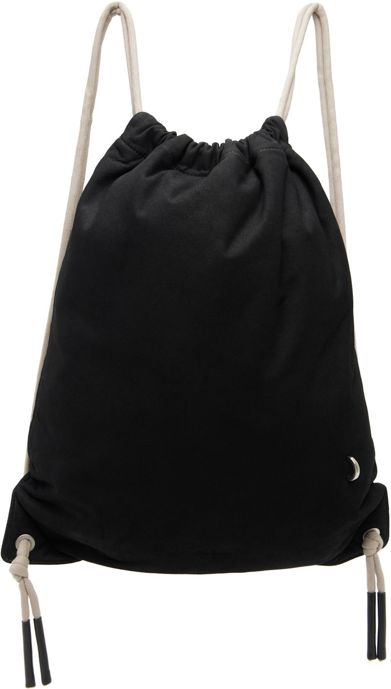 Black Tower Drawstring Backpack 262232F042000