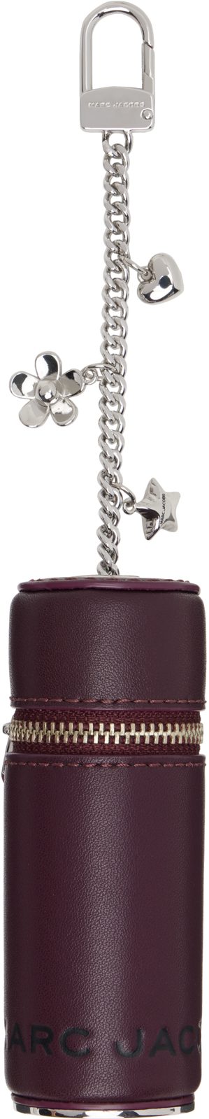Burgundy The Lipstick Case Bag Charm 262190F283001