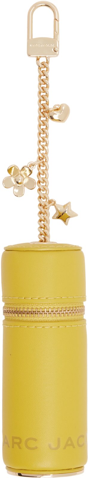 Yellow The Lipstick Case Bag Charm 262190F283000
