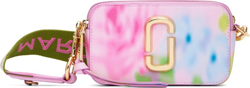 Pink The Blurred Floral Snapshot Bag 262190F048026