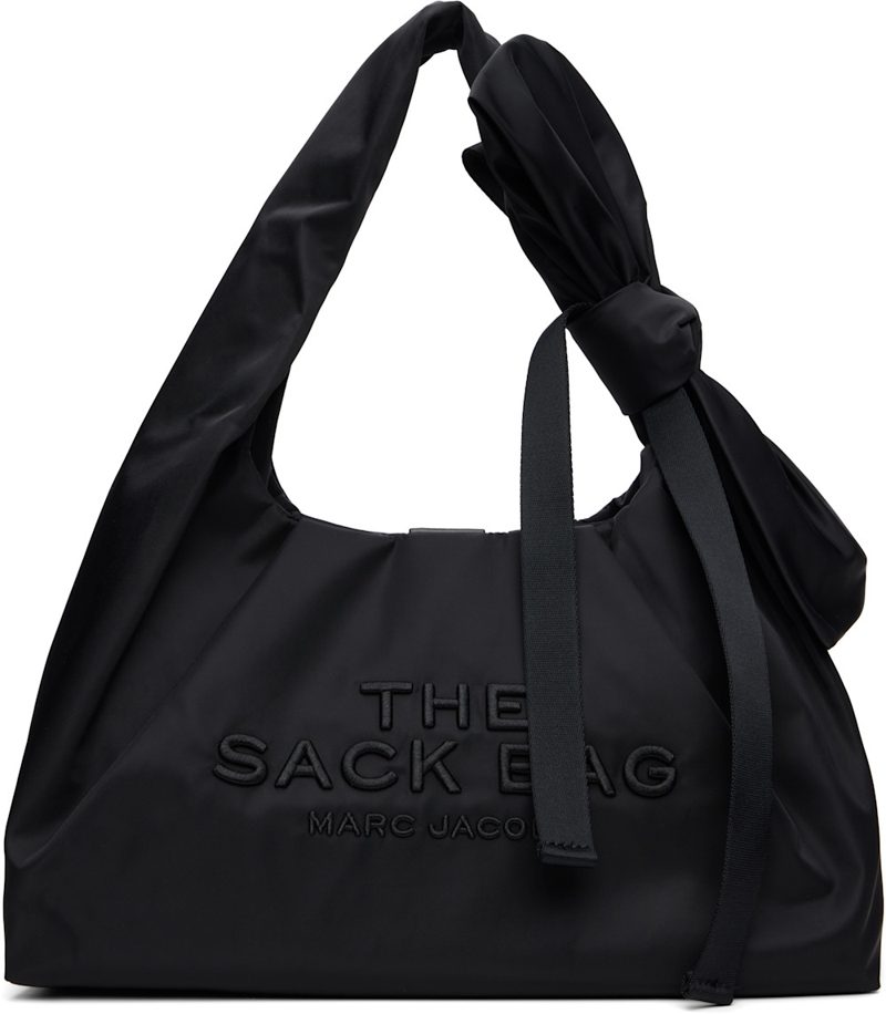 Black The Bow Nylon Sack Tote 262190F049009