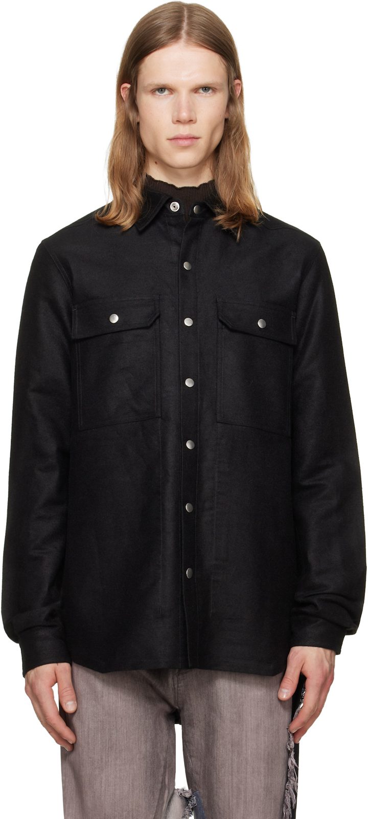 Black Tower Overshirt 262232M192044