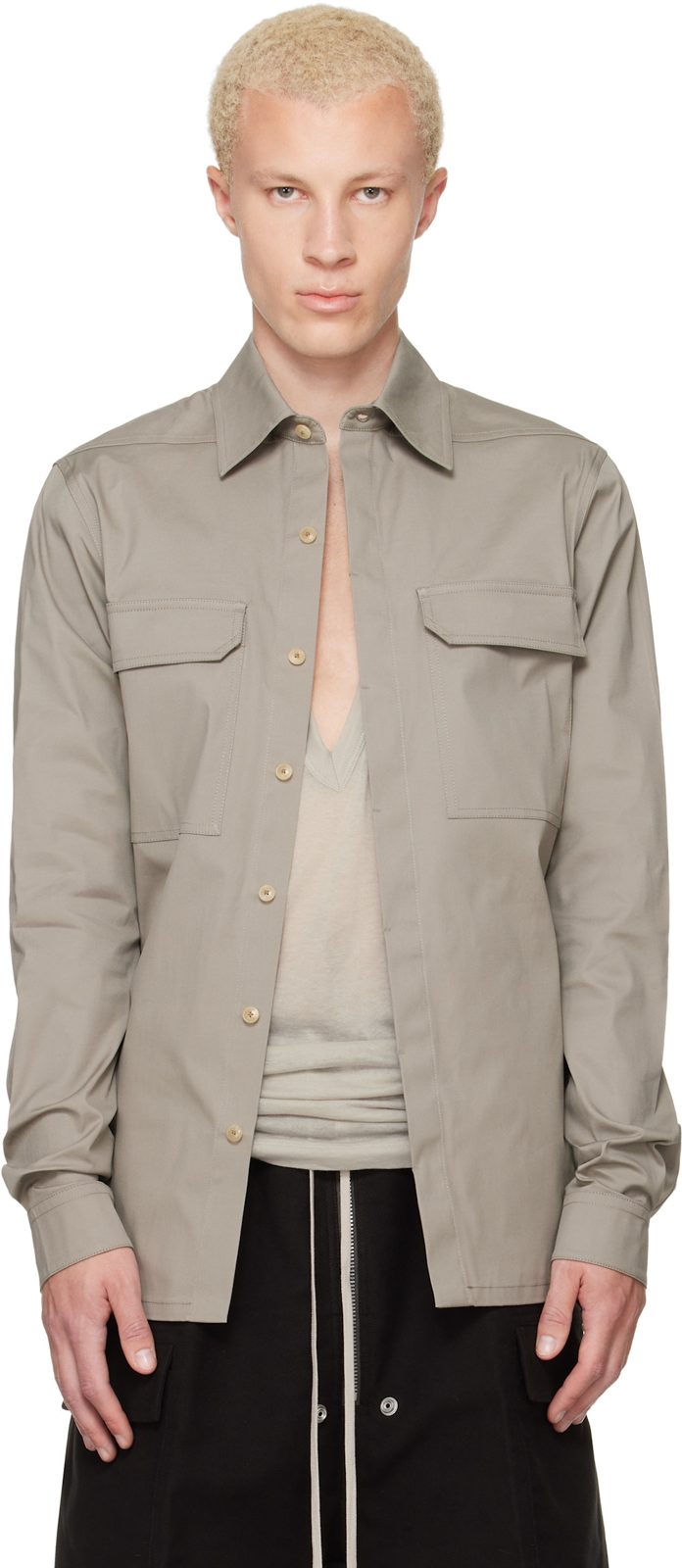 Gray Tower Work Shirt 262232M192032