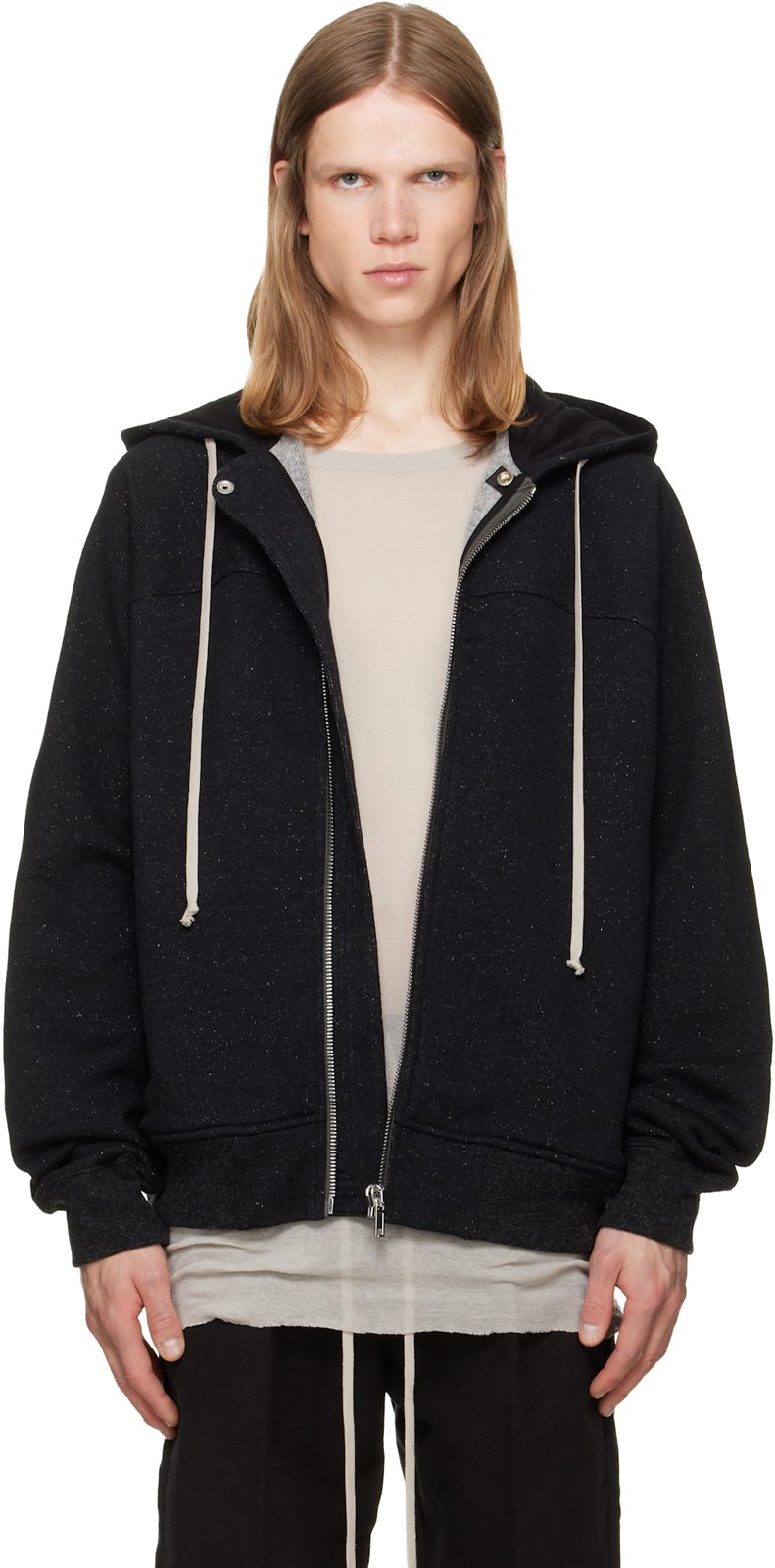 Black Tower Windbreaker Hoodie 262232M202049