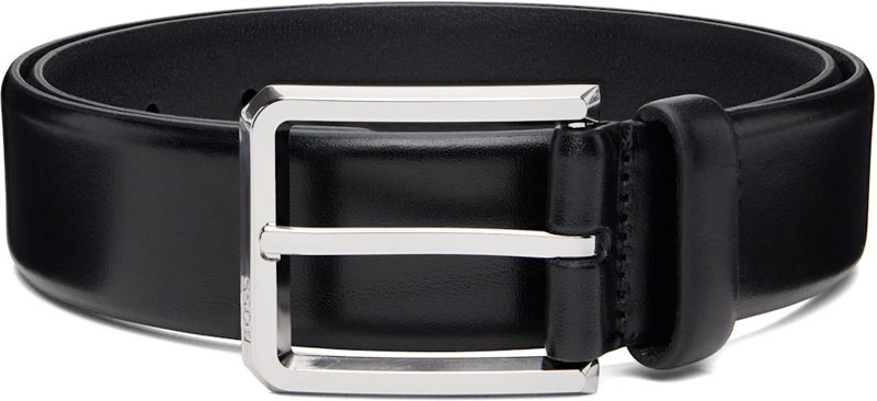 Black Leather Belt 262085M131004