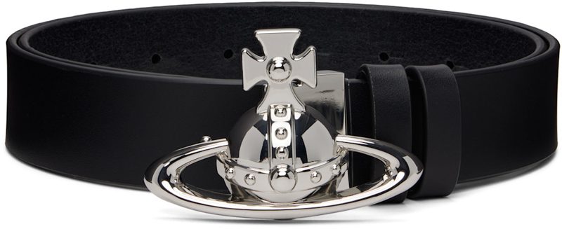 Black Orb Buckle Belt 262314M131010
