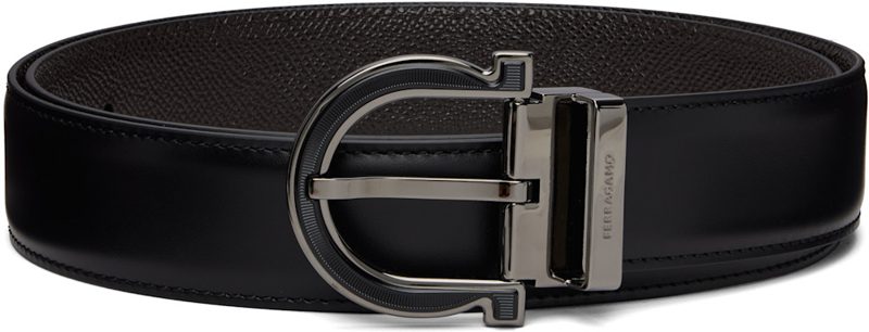 Black & Brown Adjustable Reversible Belt 262270M131045