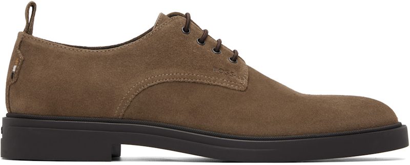 Brown Suede Derbys 262085M225001
