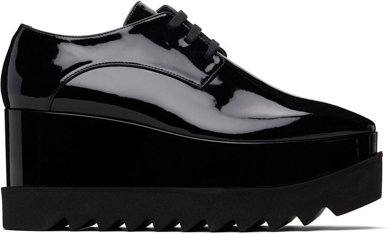Black Limited Edition Elyse Monochrome Platform Derbys 262471F120008