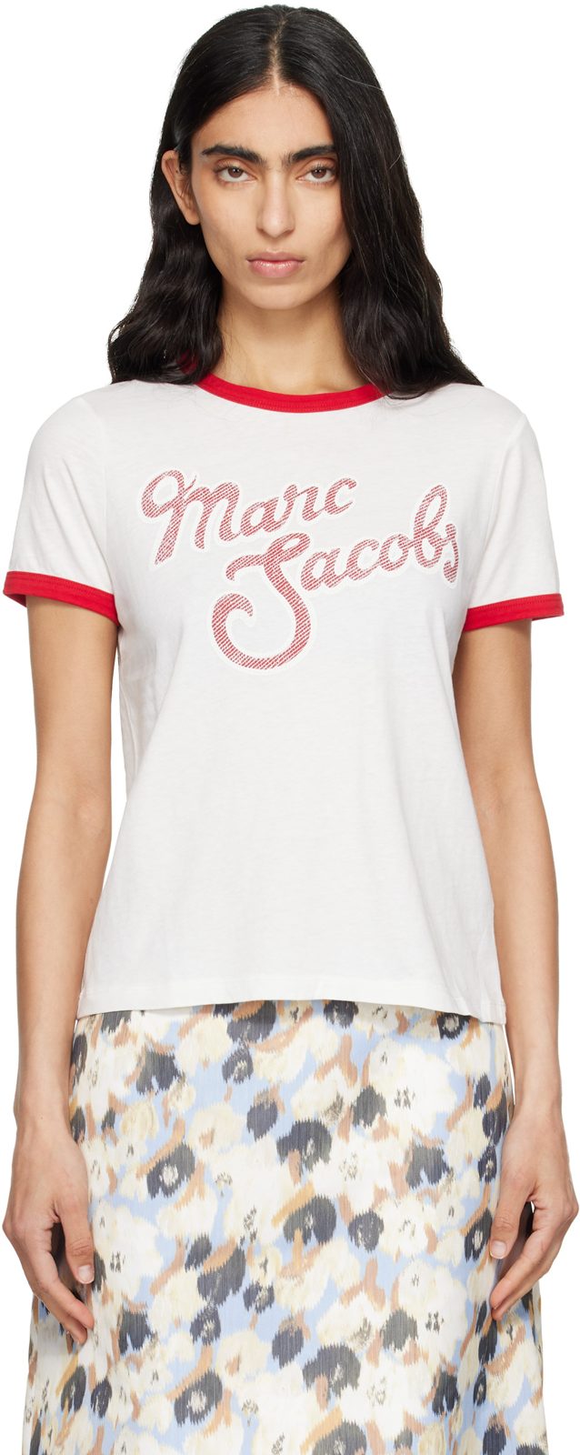 오프화이트 Marc Logo Ringer Femme T-shirt 262190F110001