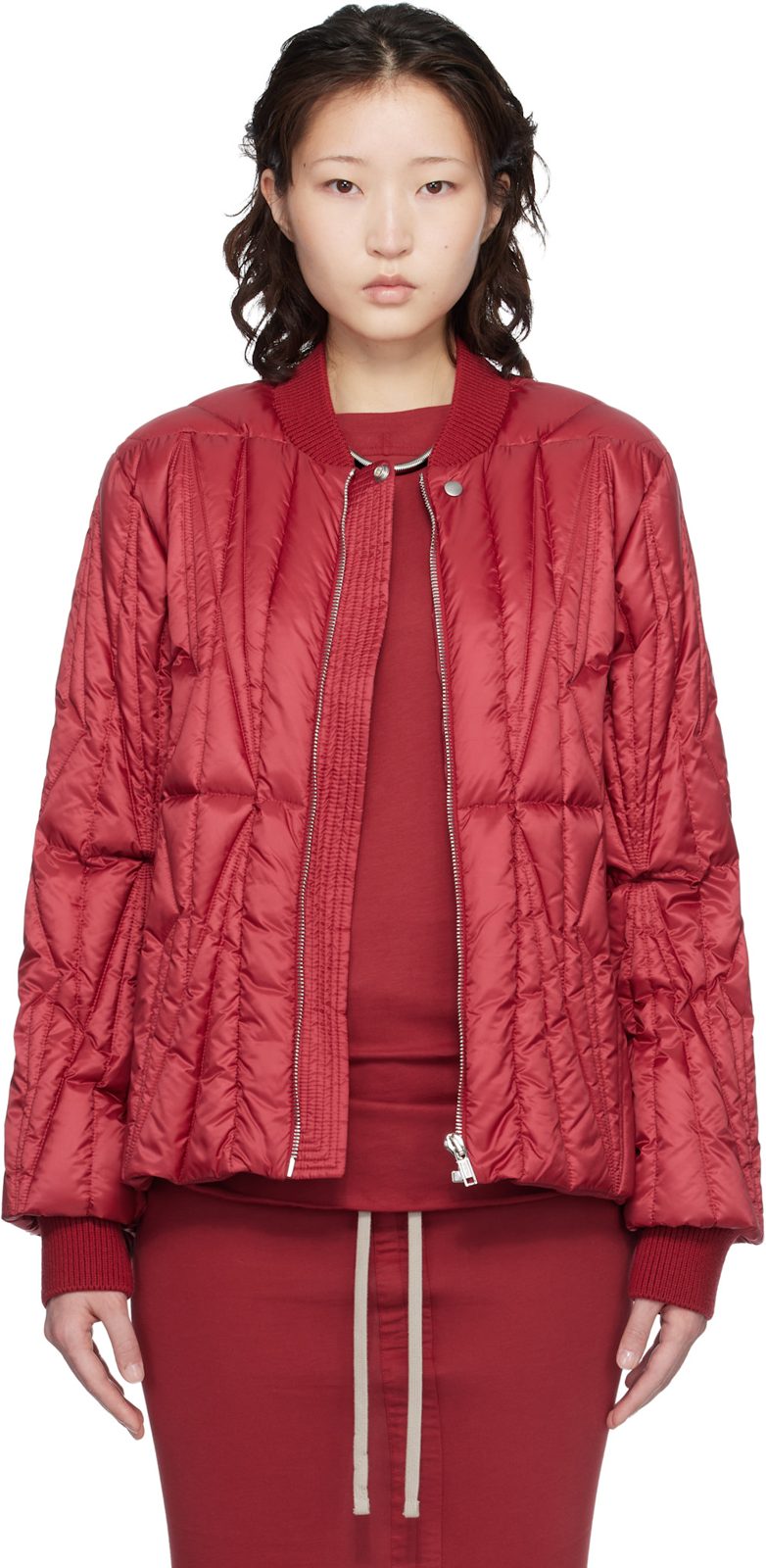 + [릭 오웬스] Red Geocamo Flight Down Jacket 261232F061006