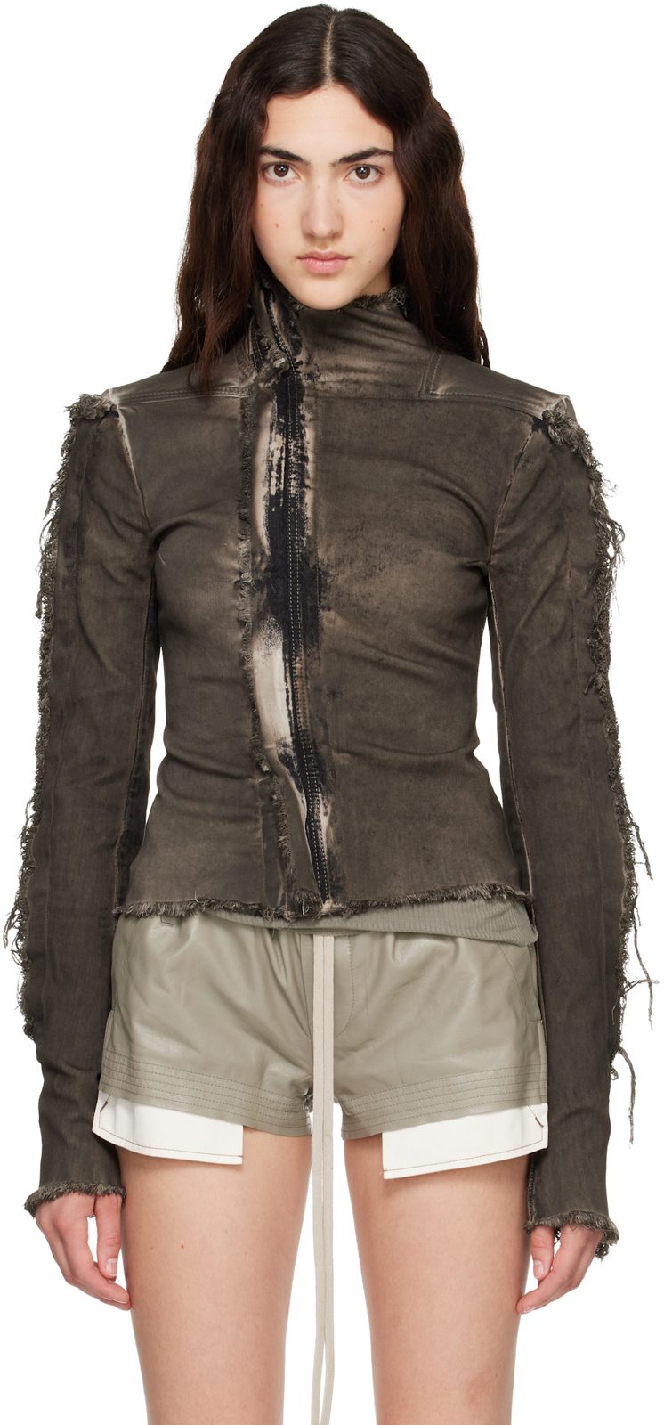 Brown Tower Gary Denim Jacket 262232F060001