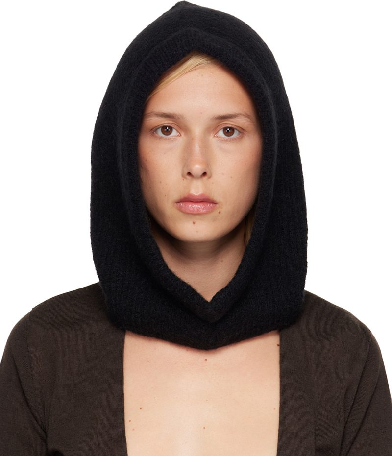 Black Tower Alpaca Knit Hood 262232F014005