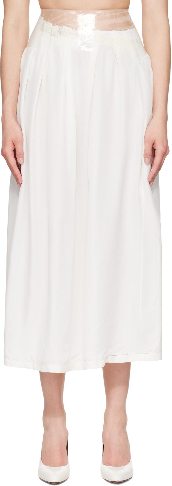 오프화이트 Taped Midi Skirt 261168F092010