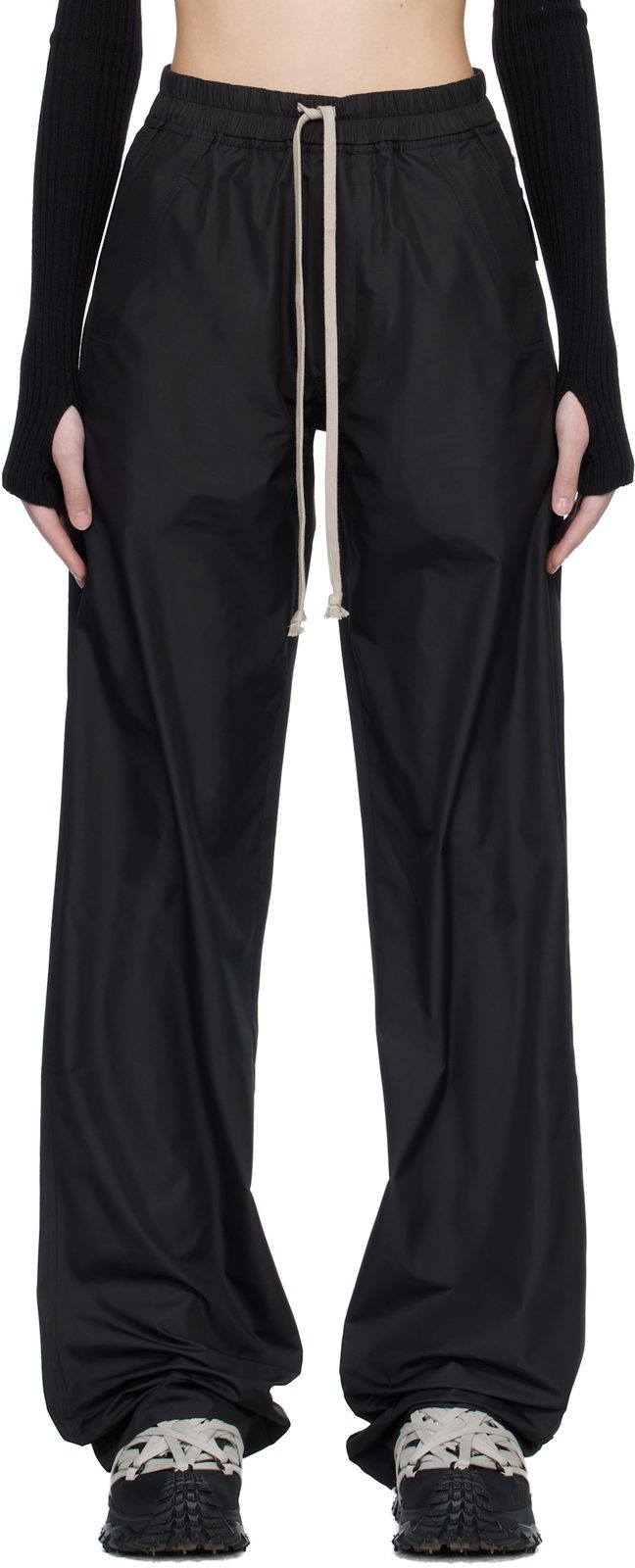 + [릭 오웬스] Black Drawstring Sweatpants 261232F086002