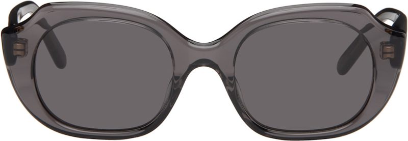 Gray Slim Sunglasses 262677F005026