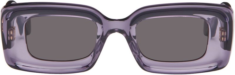 Purple Rectangular Sunglasses 262677F005013