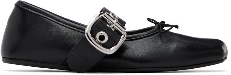 Black Alice Ballerina Flats 262314F118000