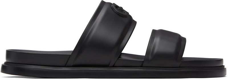 Black Gancini Ornament Slide Sandals 262270M234001