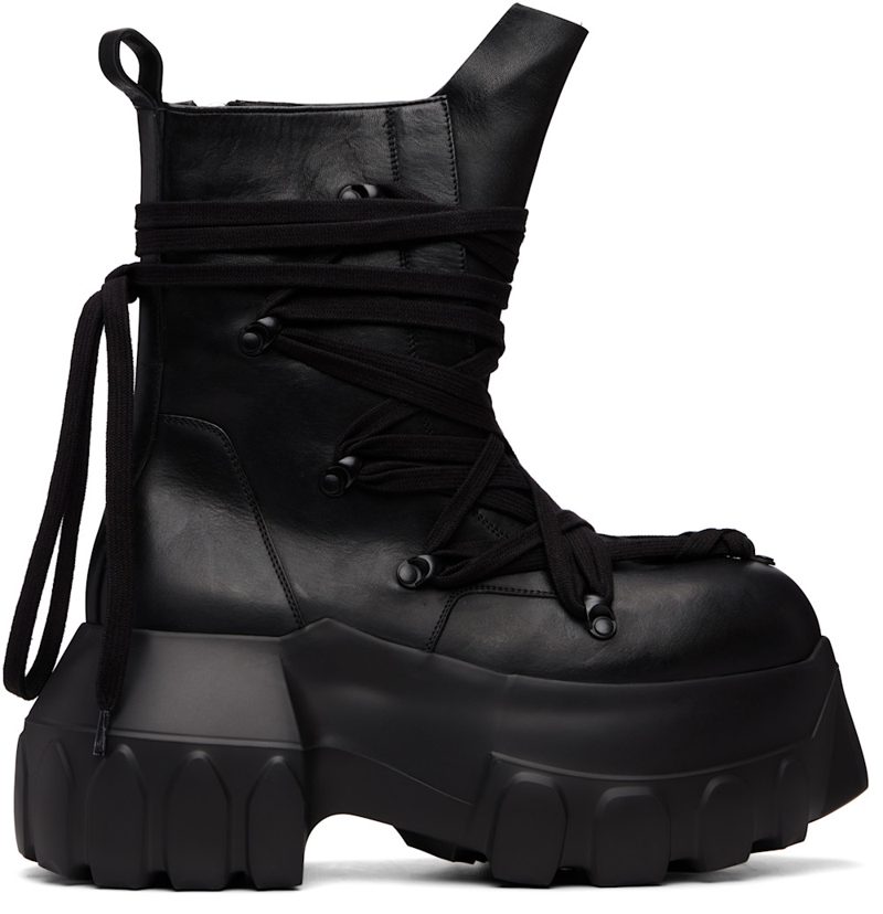 Black Tower Megalace Mega Tractor Boots 262232M255002