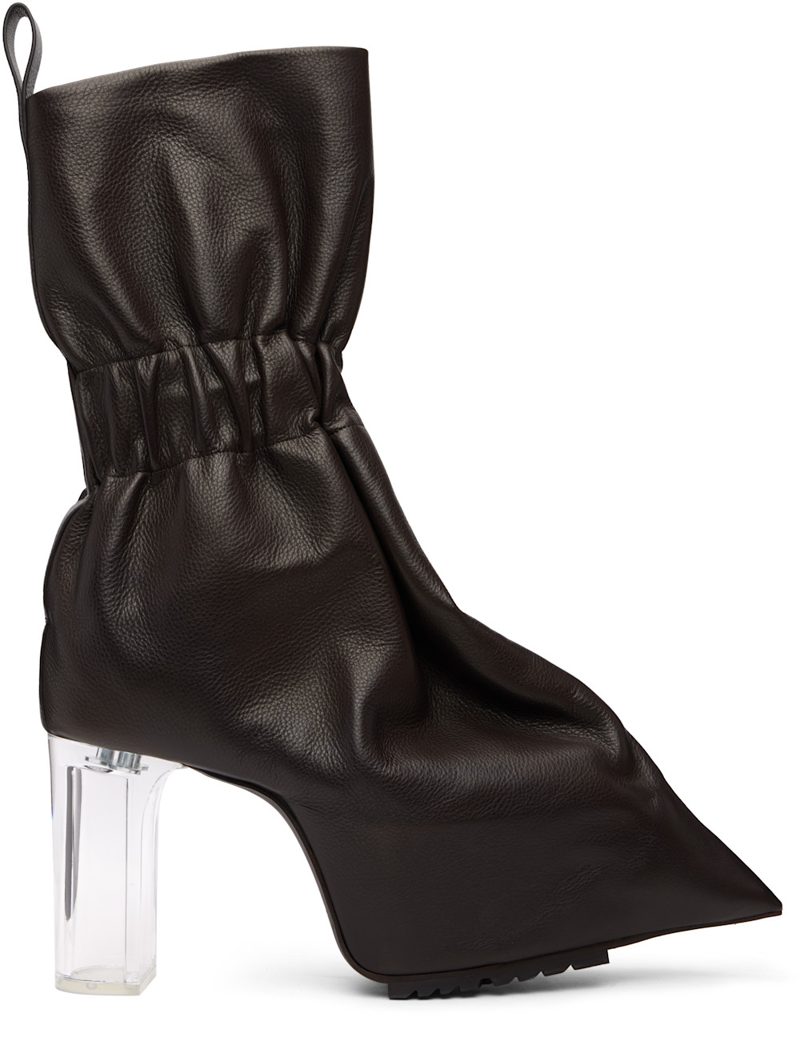Brown Tower Pull-On Cuffed Taquito Boots 262232M223002