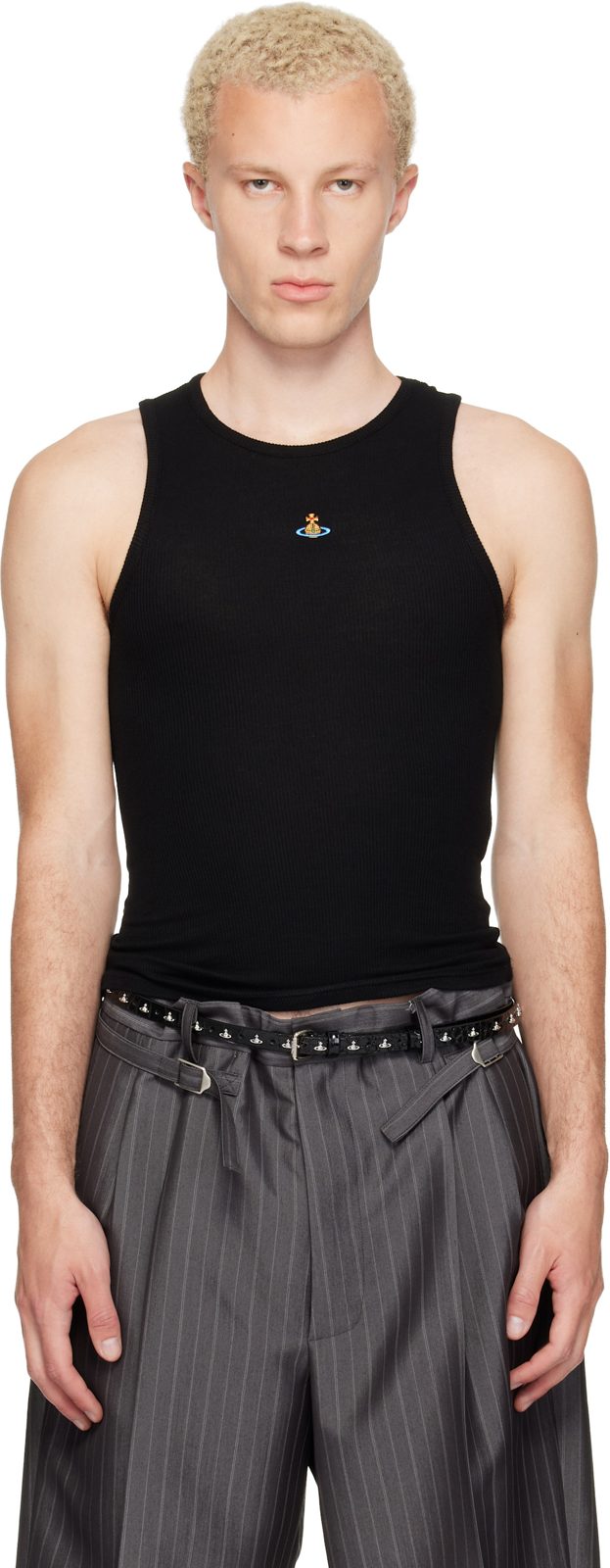 Black 90s Tank Top 262314M206007