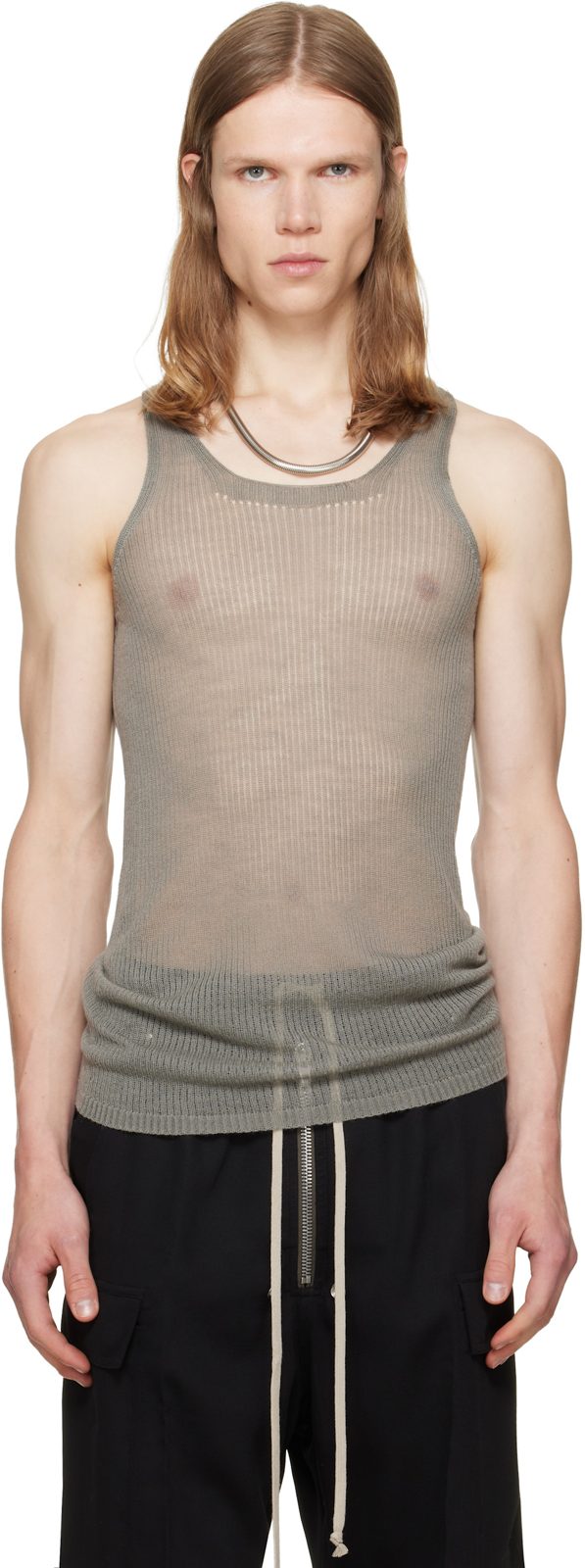 Taupe Tower Pony Tank Top 262232M214000