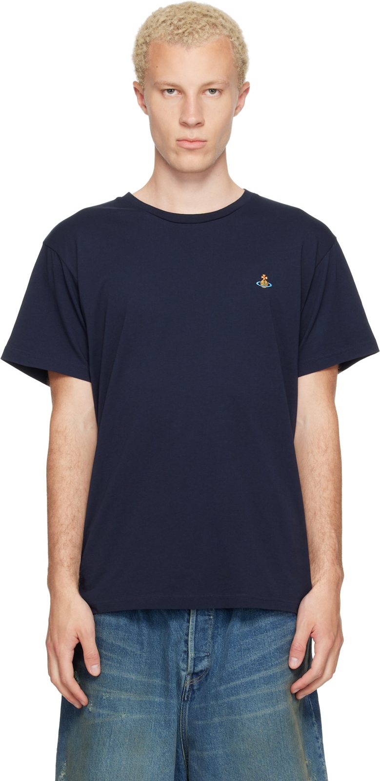 Navy Classic Multicolor Orb T-shirt 262314M213021