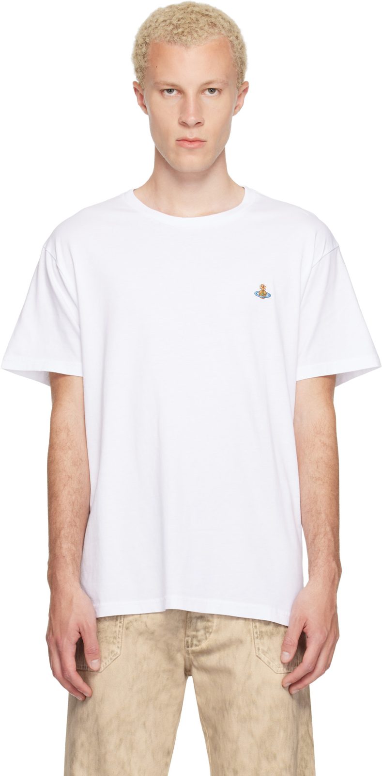 White Classic Multicolor Orb T-shirt 262314M213019
