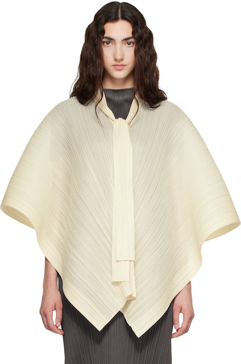 Pleats PLEASE [이세이 미야케] Beige Lucid Top 262941F095004