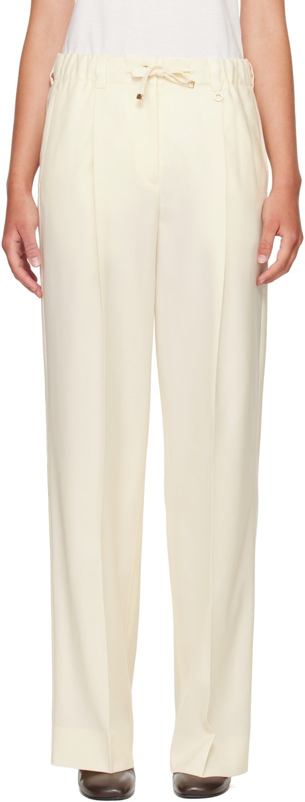 오프화이트 Gabardine Tailored Trousers 262111F087000