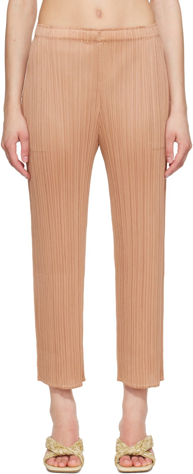 PLEATS PLEASE [이세이 미야케] Pink Monthly Colors June Trousers 262941F087003