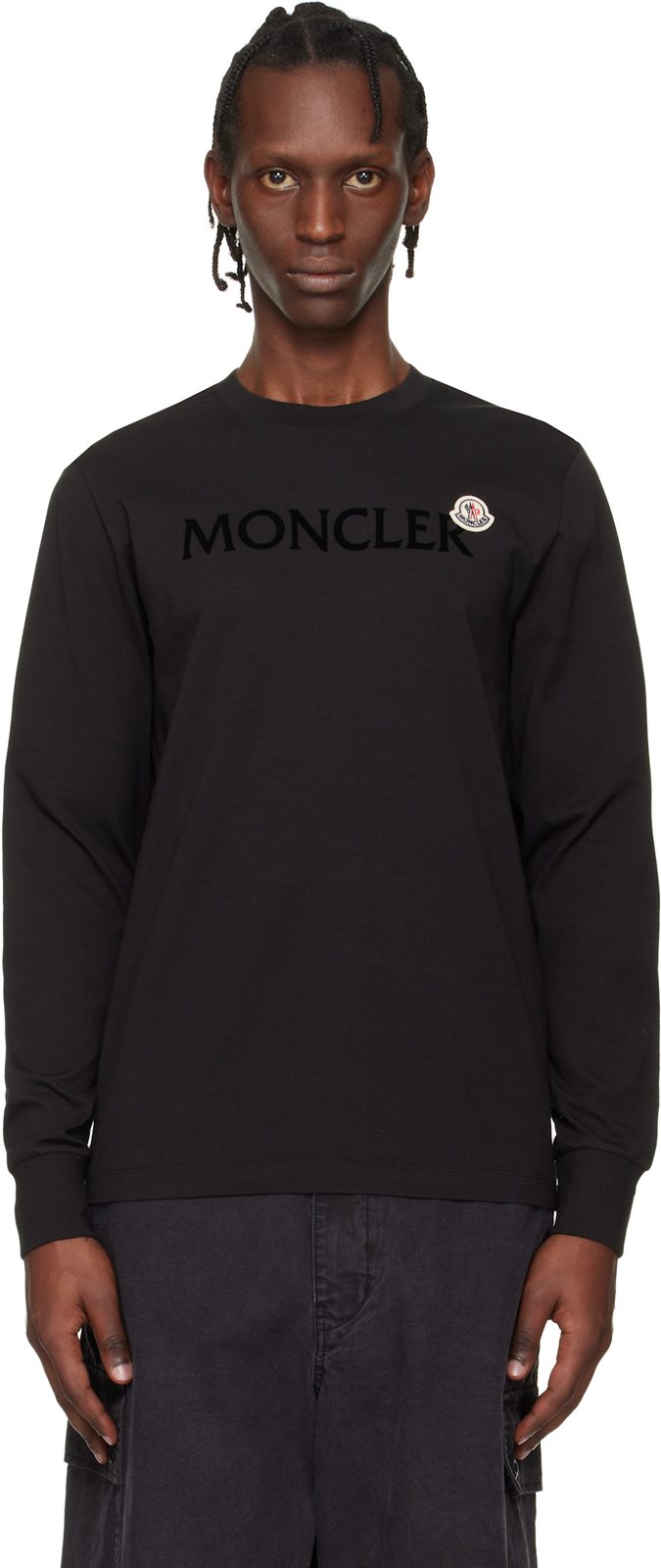 Black Logo Cotton T-shirt 261111M213033