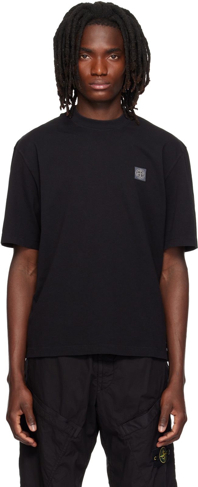 Black 2100030 Combed Organic Cotton Jersey T-shirt 262828M213008