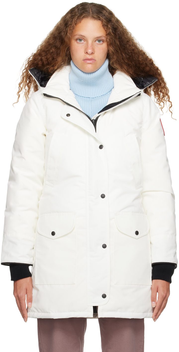 White Trillium Down Jacket 232014F061034