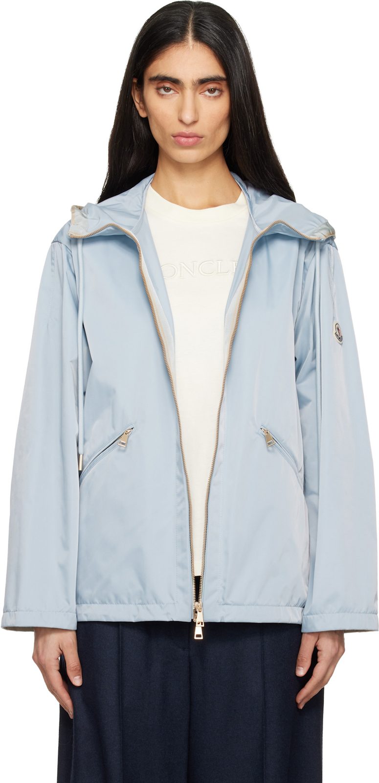 Blue Cassiopea Hooded Jacket 261111F063029