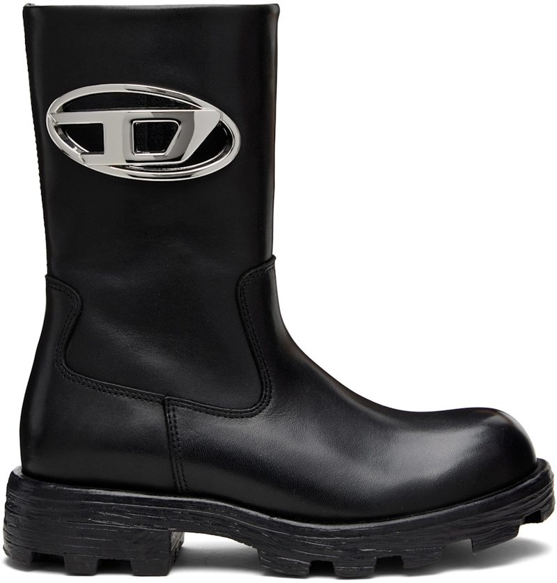 Black D-Hammer Ankle Boots 262001F113001