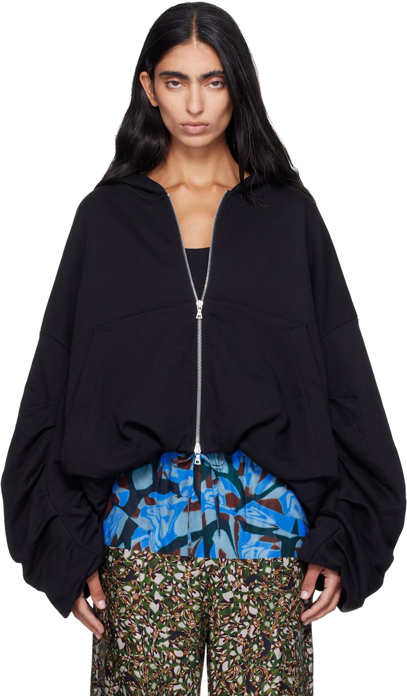 Black Hannett Tris Hoodie 262358F097000