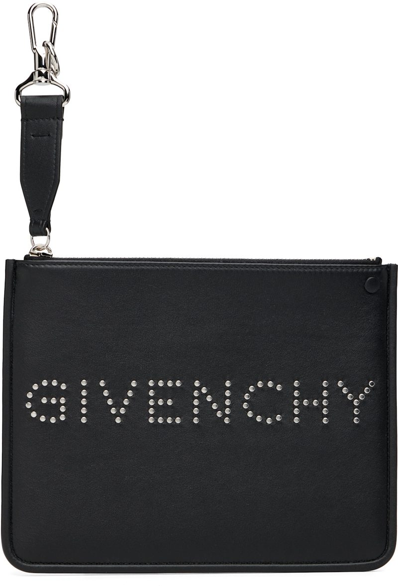 Black Zipped Pouch 262278M171002
