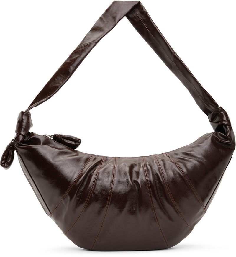 Brown Large Croissant Bag 262646M170039