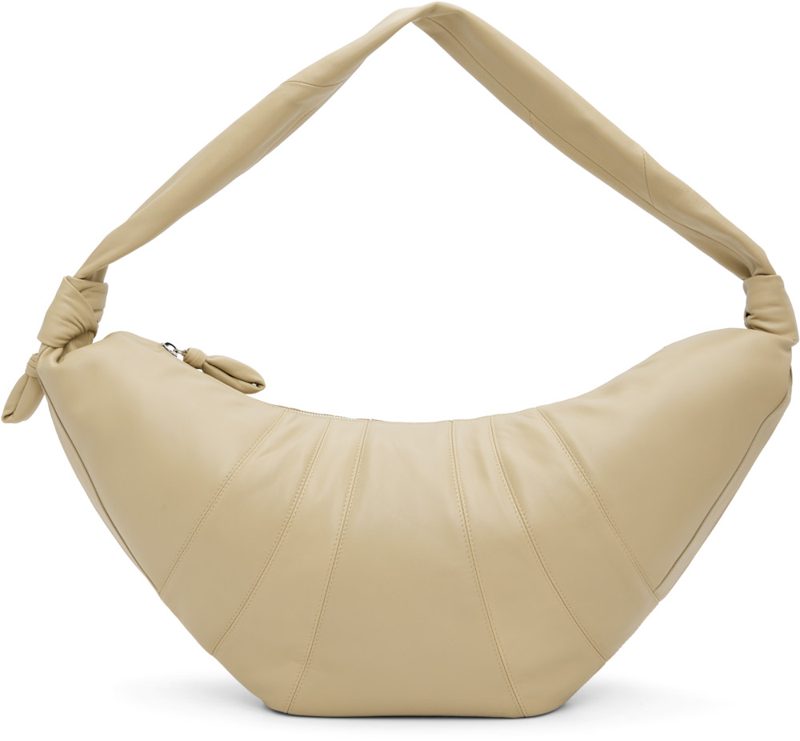 Beige Large Croissant Bag 262646M170032