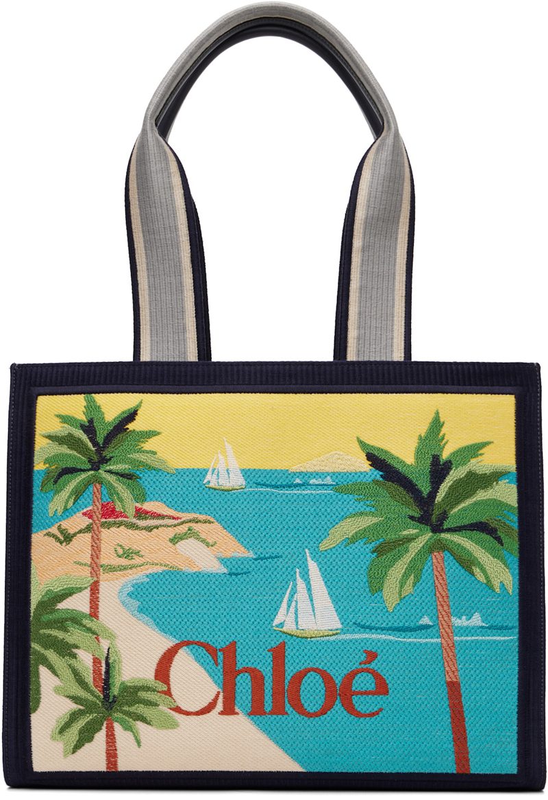 Navy Chloe Soleil Tote 262338F049010