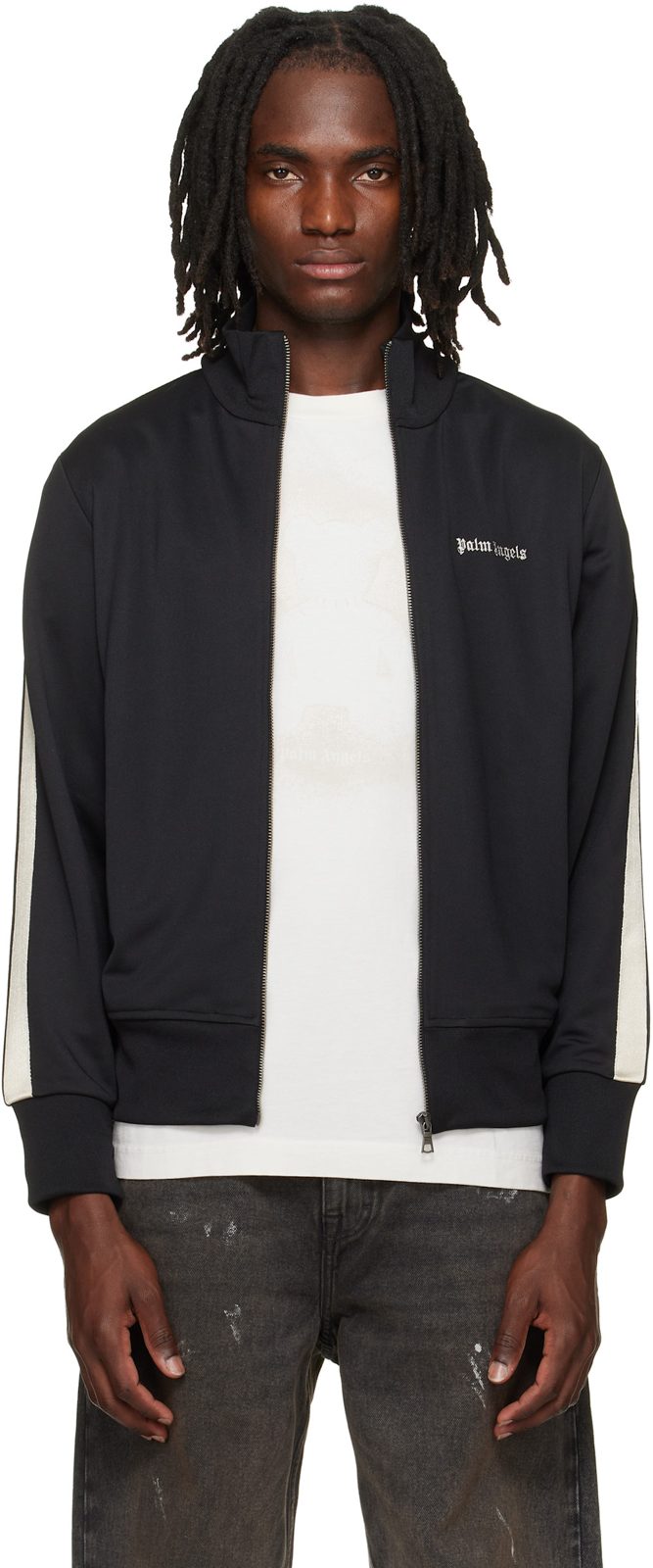 Black Classic Logo Track Jacket 261695M202029