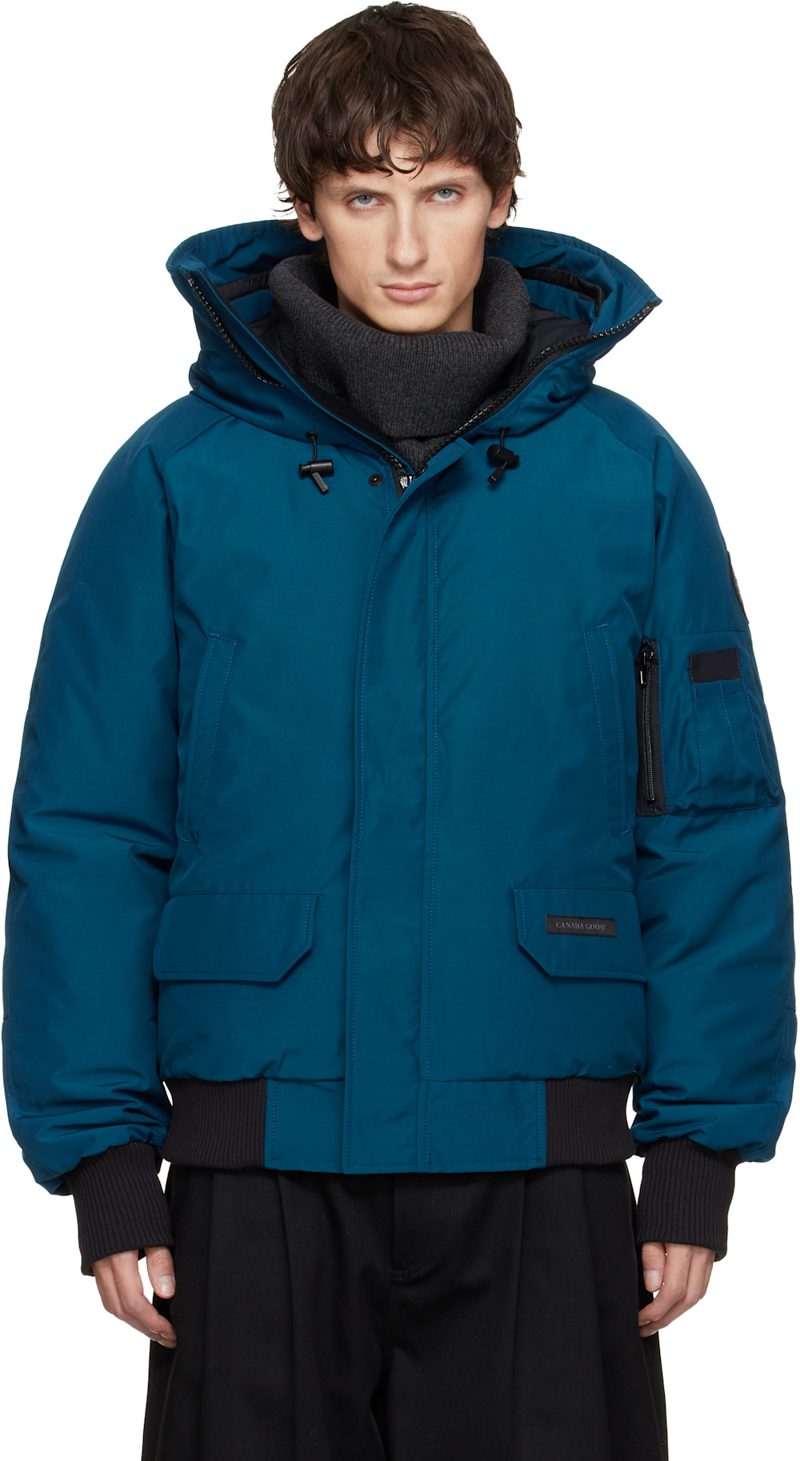 Blue Black Label Chilliwack Bomber Down Jacket 252014M178036